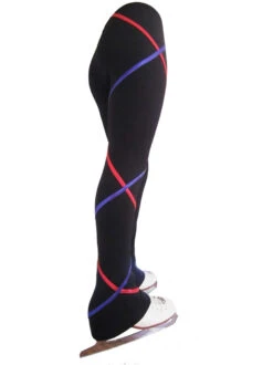 Criss Cross Fleece Ice Skating Pants Purple/Fuchsia XP611 -SkateHaven Store XP611back 81106.1540224624