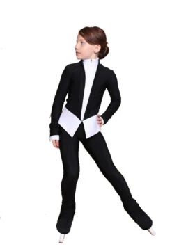 IceDress Figure Skating Jacket - Thermal - Benefit (White And Black) -SkateHaven Store a01dec2f53ee 77898 90695.1601464635