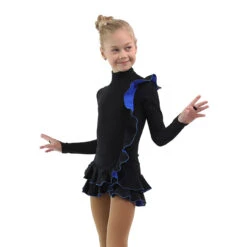 IceDress Figure Skating Dress - Thermal - Flamenco (Black With Cornflower) -SkateHaven Store a09d94189ba1 82553 91099 42790.1582513156
