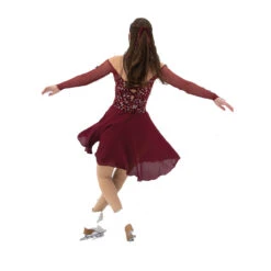Jerry's Ice Skating Dress - 108 Tango & Twirl Dance (Deep Wine) Size Adult Small Only 10% OFF 5 Jerry's Ice Skating Dress - 108 Tango & Twirl Dance (Deep Wine) Size Adult Small Only 10% OFF -SkateHaven Store a40b8fa3eb51 35540.1681515341