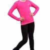 IceDress - Figure Skating Longsleeve (Pink With White) -SkateHaven Store aa79a64a9194 65991 55734.1582470311