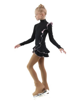 IceDress Figure Skating Dress - Thermal - Flamenco (Black With Light Pink) -SkateHaven Store ac4eb4184544 97772 17723 34207.1582521204