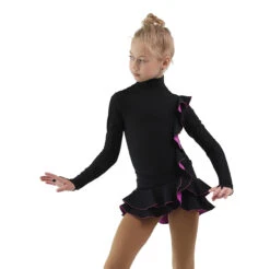 IceDress Figure Skating Dress - Thermal - Flamenco (Black With Purple) -SkateHaven Store ae79adc0f9c9 43448 80495 66792.1582513876