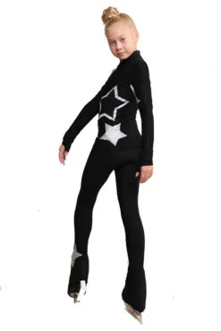IceDress Figure Skating Pants - Thermal - Star Sky (Black With Silver) -SkateHaven Store ae96ab3556d6 79850 71859 48351.1601469263