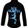 Ice Skating Jacket With Aqua Crystals Ice Skater Design -SkateHaven Store aquaiceskaterjacket 38086.1667938990