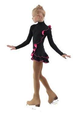 IceDress Figure Skating Dress - Thermal - Flamenco (Black With Hot Pink) -SkateHaven Store b5415d660064 41468 47868 83680.1582511634