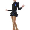 IceDress Figure Skating Dress - Thermal - Flamenco (Black With Cornflower) -SkateHaven Store b5554f8b8ebb 75498 56952.1582482070