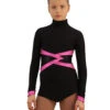 IceDress Figure Skating Dress - Thermal - Jackson 2 (Black With Pink And Black Lycra) -SkateHaven Store bd56b154cc72 53235 08232 56301.1582471860