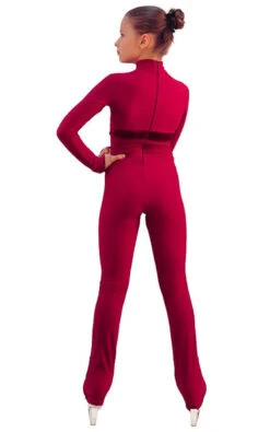 IceDress Figure Skating Overalls - Thermal - Style (Bordeaux With Velvet Trim) 9 IceDress Figure Skating Overalls - Thermal - Style (Bordeaux With Velvet Trim) -SkateHaven Store bd94dbebd3e7 22088 55255 60254.1582479523