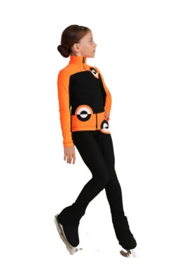 IceDress Figure Skating Outfit - Thermal - Bubble Gum (Black, Fluorescent Orange) -SkateHaven Store c47653ddd85a 76906.1600954783
