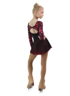IceDress Figure Skating Dress - Thermal - Harmony (Black With Hot Pink) -SkateHaven Store c7a6071371fa 52478 68446.1582430376