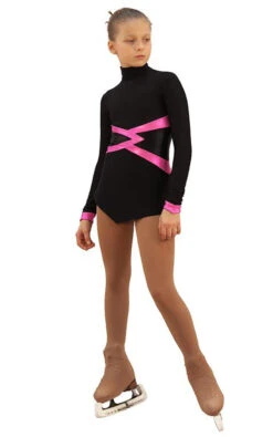 IceDress Figure Skating Dress - Thermal - Jackson 2 (Black With Pink And Black Lycra) 8 IceDress Figure Skating Dress - Thermal - Jackson 2 (Black With Pink And Black Lycra) -SkateHaven Store ca7df53ef112 35605 52152 06275.1582471861