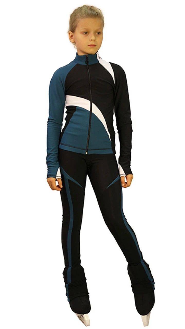 IceDress - IceDress Figure Skating Outfit - Thermal - Split (10% OFF, Size CXL, Turquoise) 4 IceDress - IceDress Figure Skating Outfit - Thermal - Split (10% OFF, Size CXL, Turquoise) - Image 2