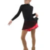 IceDress - Figure Skating Skirts - Harmony (Black With Hot Coral ) -SkateHaven Store cf3bab605b4a 73934 37520.1582455089
