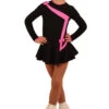 IceDress Figure Skating Dress - Thermal - Bows 2 (Black With Bright Pink) -SkateHaven Store cf86efb9d409 30661 84945.1582485539