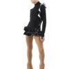 IceDress Figure Skating Dress - Thermal - Flamenco (Black With White) -SkateHaven Store d052b65ec29a 26798 23788.1582467379