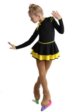 IceDress Figure Skating Dress - Thermal - Duet (Black With Yellow) -SkateHaven Store d155ce3690a2 45053 23883 69210 64724.1582515621