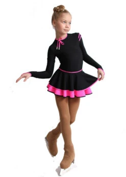 IceDress Figure Skating Dress - Thermal - Duet (Black With Hot Pink) -SkateHaven Store d307874935a3 40305 94658 78142.1582461389