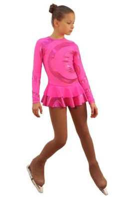 IceDress Figure Skating Dress - Thermal - Serpentine (Hot Pink With Lycra) -SkateHaven Store d8e9b23c85b2 81834 21732 02582.1583842072