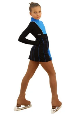 IceDress Figure Skating Dress - Thermal - IceFashion (Black With Blue) -SkateHaven Store d9ed9ce20ccf 71998 18292 53175.1582440766