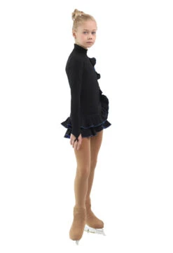 IceDress Figure Skating Dress - Thermal - Flamenco (Black With Cornflower) -SkateHaven Store e080bae206ed 45705 23307 35589.1582513156