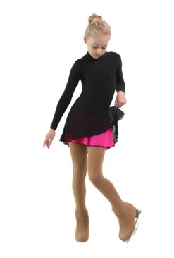 IceDress - Figure Skating Skirts - Harmony (Black With Fuchsia ) -SkateHaven Store e08958ef3c05 08886 69284 79013.1582518054