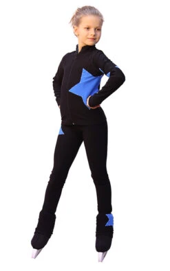 IceDress Figure Skating Pants- Star (Black With Blue) -SkateHaven Store e14617026913 90300 98654 43161 55358 89777 27795.1582447635