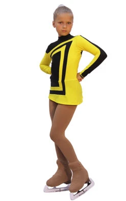 IceDress Figure Skating Dress-Thermal - Avangard (Black With Yellow) -SkateHaven Store e1ed8952c032 36760 07414 26723 48876 16900.1582447954