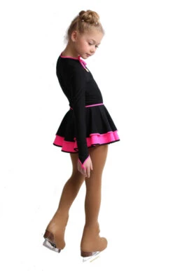 IceDress Figure Skating Dress - Thermal - Duet (Black With Hot Pink) -SkateHaven Store e41be81d7a0a 30634 36813 70721 81213.1582513124