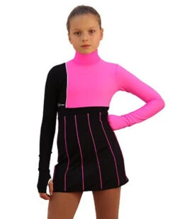 IceDress Figure Skating Dress - Thermal - IceFashion (Black With Hot Pink) -SkateHaven Store e4714d8c7a80 16036 74530 58100 88443.1582510231