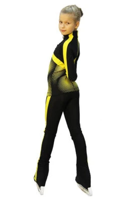IceDress Figure Skating Outfit - Thermal - Jump (Black With Yellow Stripes) -SkateHaven Store ea28b023169a 69788 99708 08058 11342 91876 73491.1582448096