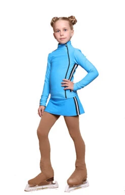 IceDress Figure Skating Jacket - Thermal - Olympus (Blue With Black Lamps) -SkateHaven Store ebc78c39435a 68989 89898.1601477576