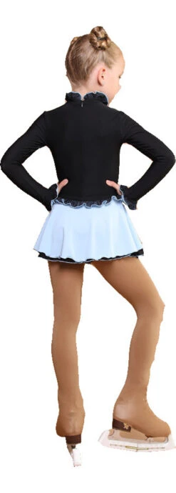 IceDress Figure Skating Dress - Thermal - Dragonfly (Black With Pale Blue) -SkateHaven Store ece4d5fe89e8 27749.1601395581