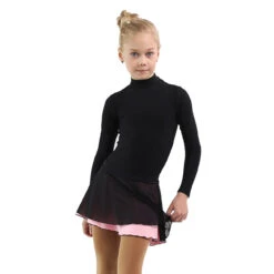 IceDress - Figure Skating Skirts - Harmony (Black With Light Pink ) -SkateHaven Store efbd6b1b4c58 73687 19011 44904.1582510159