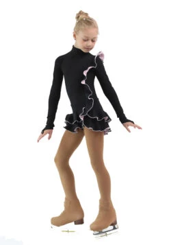 IceDress Figure Skating Dress - Thermal - Flamenco (Black With Light Pink) -SkateHaven Store f00ebee3a3c0 73796 02192.1582476713
