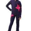 IceDress Figure Skating Outfit - Thermal - Star (with Pants) (Gray-Blue With Raspberry) -SkateHaven Store f0941ac24405 38564 30127 23550 33468 65394 36469.1582448172