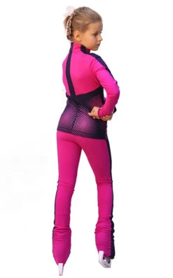IceDress Figure Skating Outfit - Thermal - Jump (Fuchsia With Gray-Blue Stripes) -SkateHaven Store f0b74c40e9d0 27584 66845 98346 51673 44059 82210.1582448200