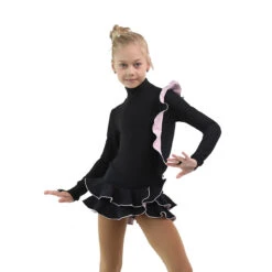 IceDress Figure Skating Dress - Thermal - Flamenco (Black With Light Pink) -SkateHaven Store f9456e789ac9 77387 44572 97019.1582521204