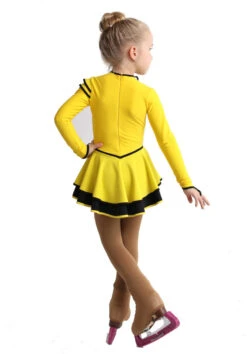IceDress Figure Skating Dress - Thermal - Duet (Yellow With Black) -SkateHaven Store f9ad7ed469b4 32417 35221 48497.1582499489