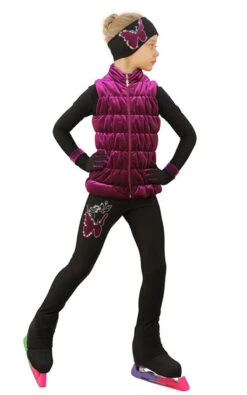 IceDress Figure Skating Outfit - Thermal - Velvet Butterfly With Vest (Fuchsia) -SkateHaven Store fd89192ad656 31124 70483 46472 77881.1582514855