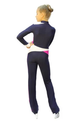IceDress - Figure Skating Training Overalls - Skating (Gray-blue Dark, Fuchsia And White) 7 IceDress - Figure Skating Training Overalls - Skating (Gray-blue Dark, Fuchsia And White) -SkateHaven Store fdc63bfcb335 77602 33904.1582497055