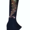 Ice Skating Pants With "Charming Peacock Feather" Rhinestone Design