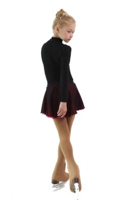 IceDress - Figure Skating Skirts - Harmony (Black With Hot Pink ) -SkateHaven Store ff902445617d 77518 27305.1582440653