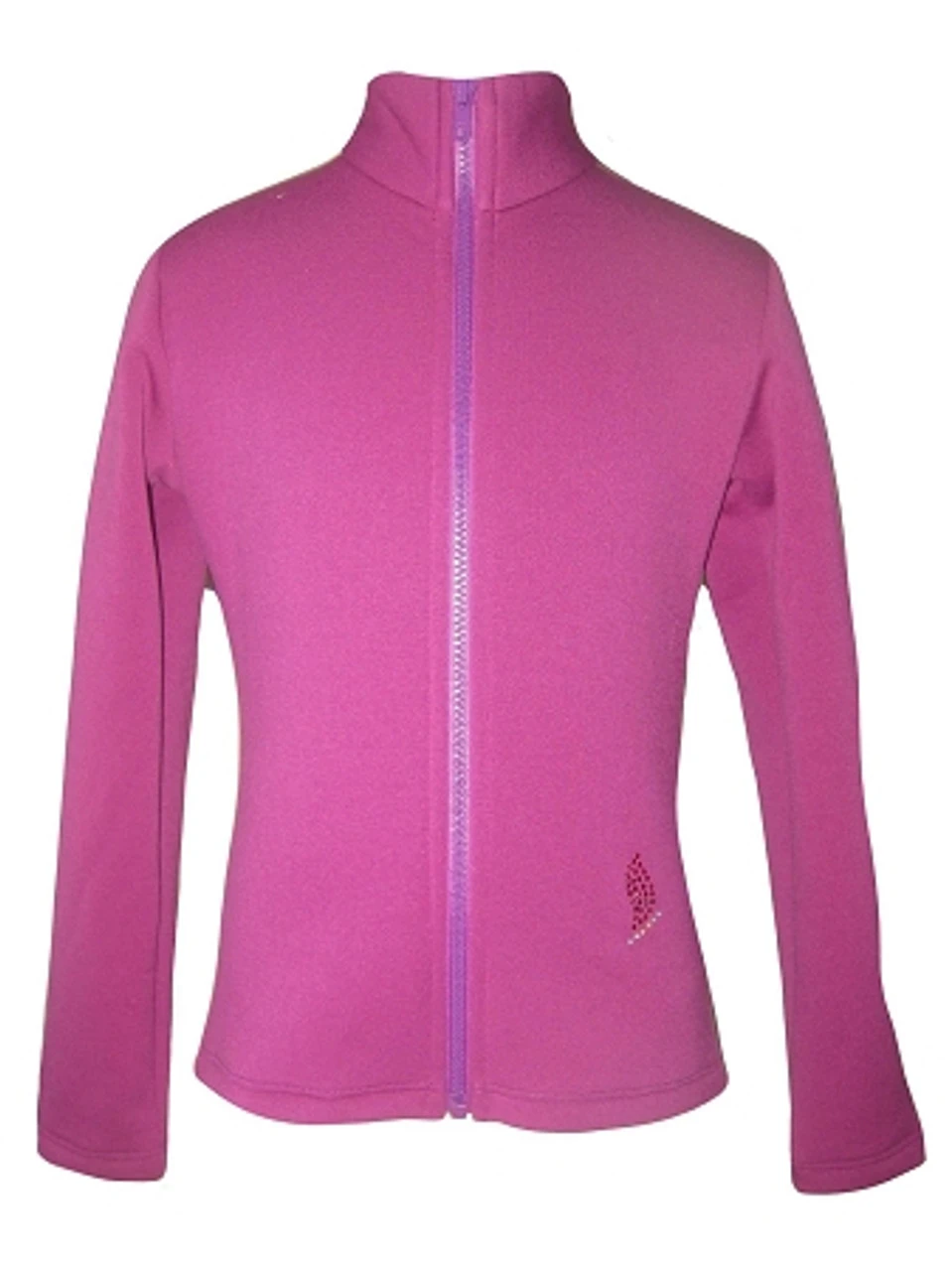 Purple Figure Skating Jacket With "Biellmann" Applique 5 Purple Figure Skating Jacket With "Biellmann" Applique - Image 3