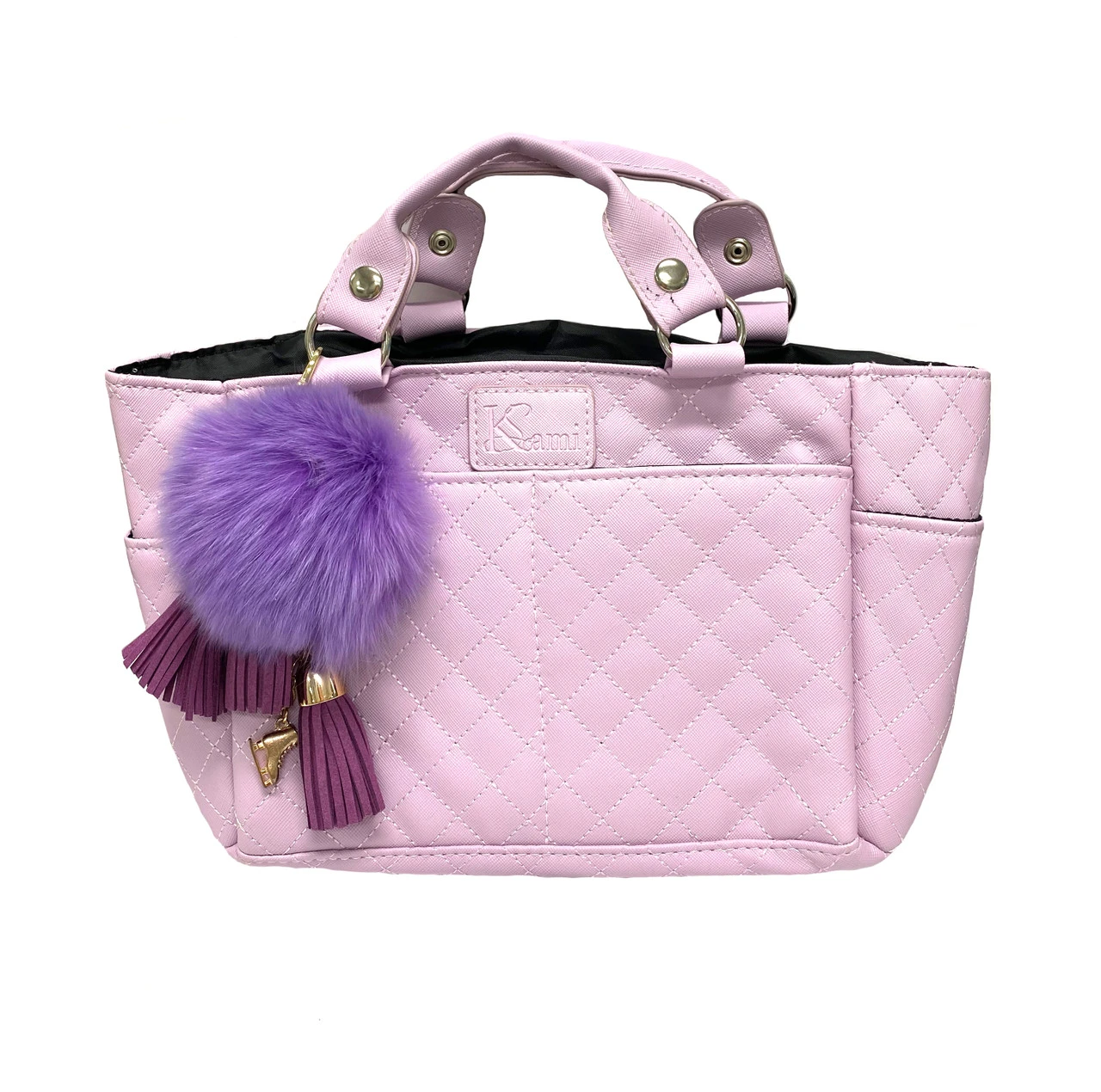 Kami-So Ice Skating Rink Tote - (Lilac) With Lilac Charm 3 Kami-So Ice Skating Rink Tote - (Lilac) With Lilac Charm