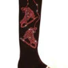 Ice Skating Pants With Fuchsia Crystals "Pair Of Skates" Applique -SkateHaven Store ltsiamskatepants 59486.1667939876