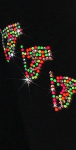 Ice Skating Jacket With "Neon Spiral Skates" Rhinestones Design -SkateHaven Store neonspiralskates 98313.1540224528