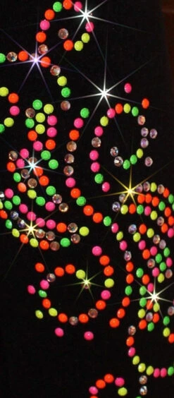 Ice Skating Jacket With "Neon Swirls" Rhinestuds Design 6 Ice Skating Jacket With "Neon Swirls" Rhinestuds Design -SkateHaven Store neonswirlszoom 92093.1667939173