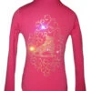 Pink Ice Skating Jacket With "Skate With Ornament" Applique -SkateHaven Store ornamentskatepink 21707.1667938820