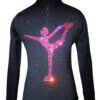 Figure Skating Jacket By Ice Fire - Pink Crystals Chinese Spiral Applique -SkateHaven Store pinkcrystalschinese 74053.1667938641